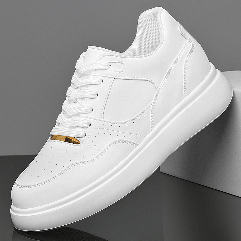 Men Solid Faux Leather Skate S - огляд і ціна Men'S Shoes Increase Height